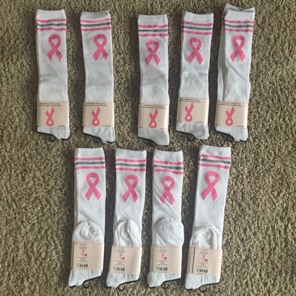 Breast cancer awareness socks